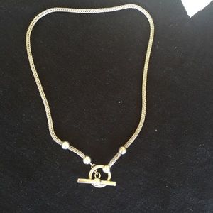 Silver Toggle Necklace